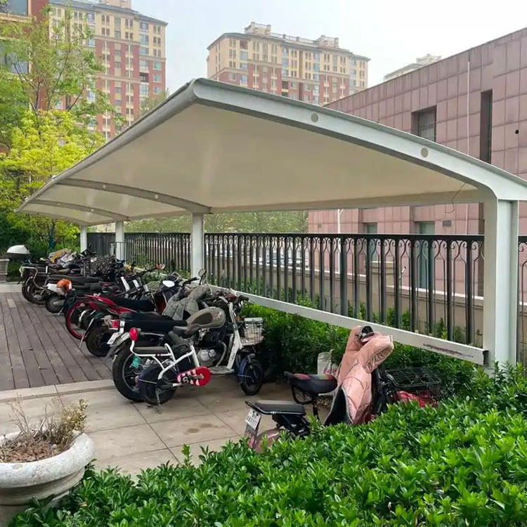 鸡西膜结构电动车棚